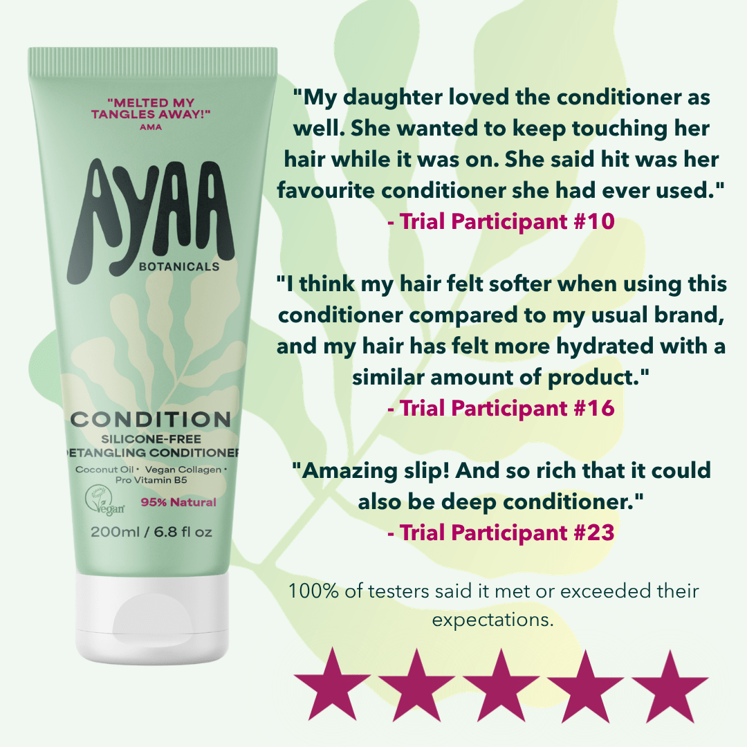 CONDITION: Silicone-Free Detangling Conditioner - Ayaa Botanicals